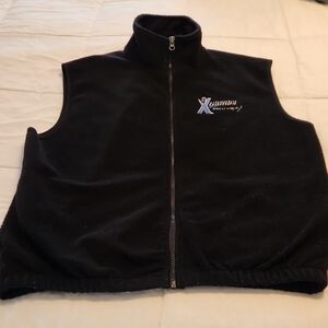 Mens Black Fleece Vest  XGames